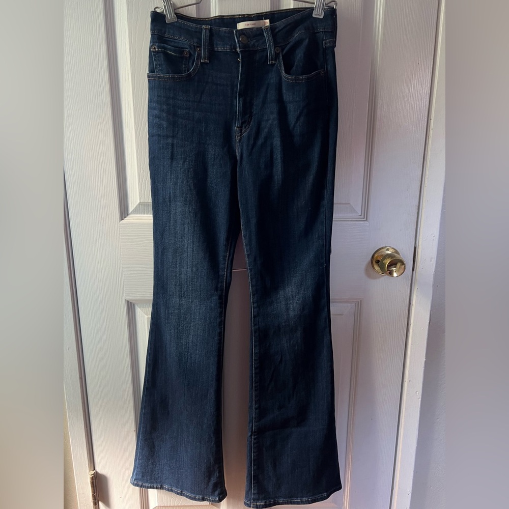 Levi's Dark Blue Flare Women's Jeans